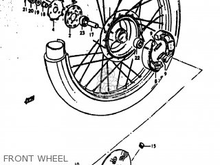 FRONT WHEEL - DS185 1979 (N) USA (E03)