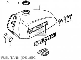 FUEL TANK (DS185C - DS185 1979 (N) USA (E03)