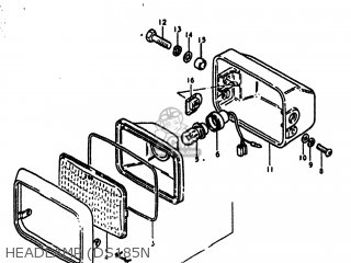 HEADLAMP (DS185N - DS185 1979 (N) USA (E03)