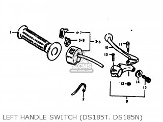 LEFT HANDLE SWITCH (DS185T. DS185N) - DS185 1979 (N) USA (E03)