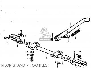 PROP STAND - FOOTREST - DS185 1979 (N) USA (E03)