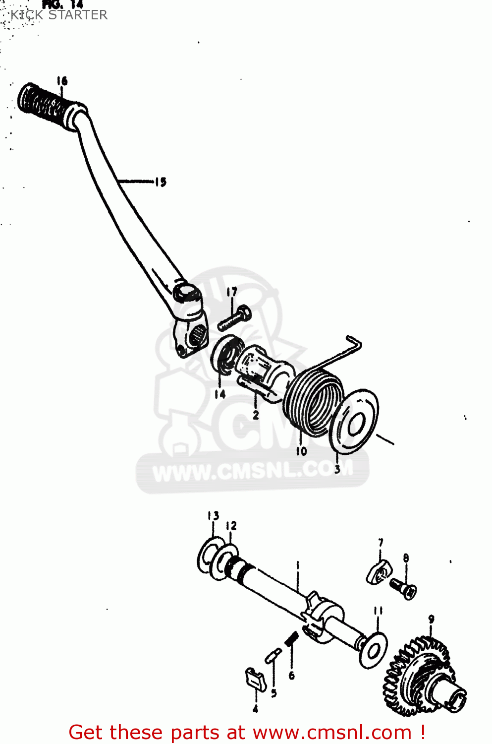 KICK STARTER DS185 1980 (T) USA (E03)