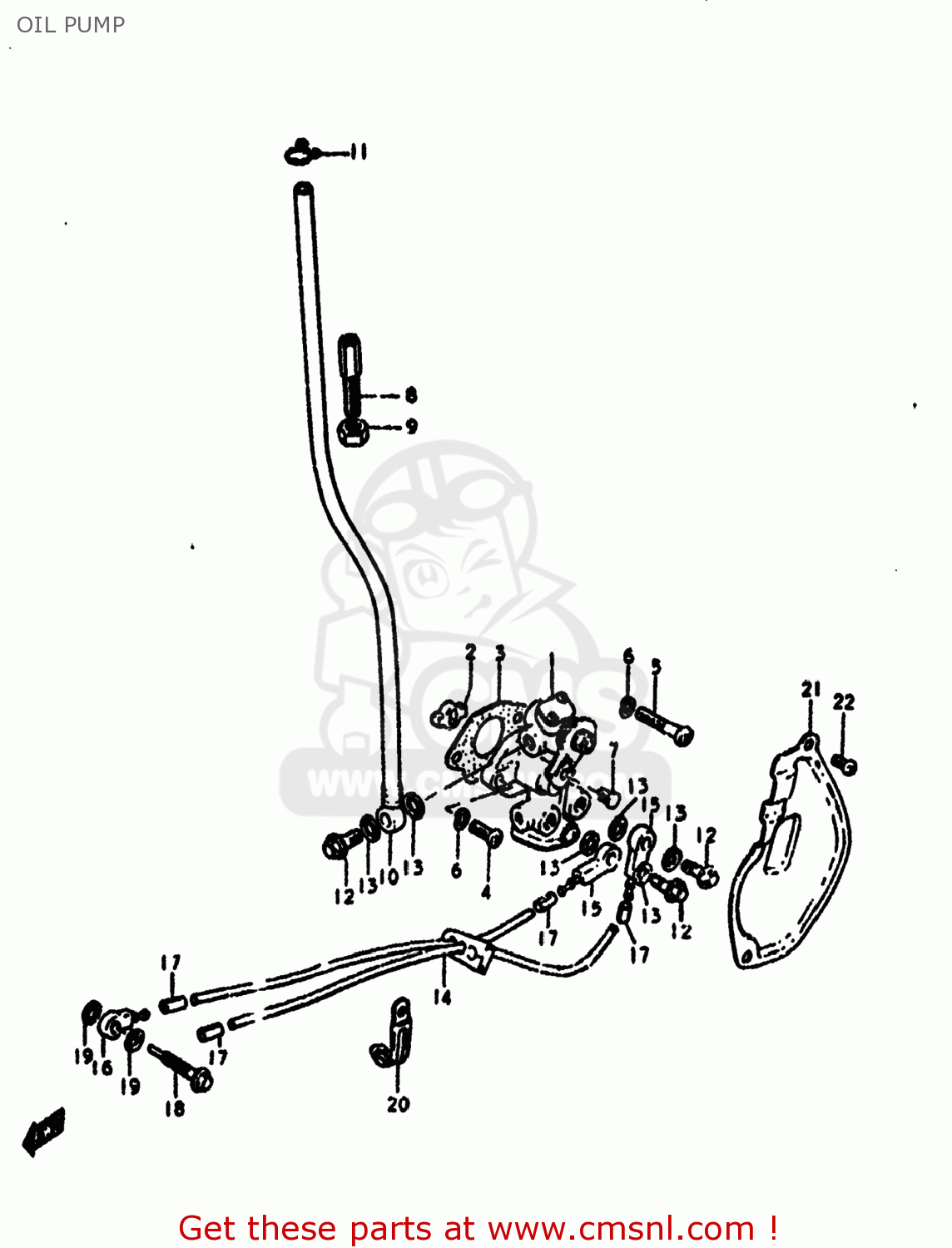 OIL PUMP DS185 1980 (T) USA (E03)