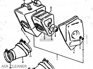 AIR CLEANER - DS185 1980 (T) USA (E03)