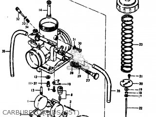CARBURETOR (DS185T) - DS185 1980 (T) USA (E03)