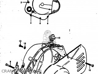 CRANKCASE COVER - DS185 1980 (T) USA (E03)