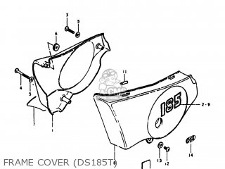 FRAME COVER (DS185T) - DS185 1980 (T) USA (E03)