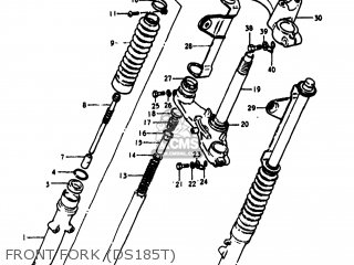 FRONT FORK (DS185T) - DS185 1980 (T) USA (E03)