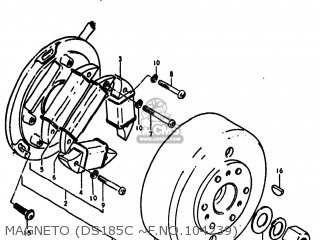 MAGNETO (DS185C ~F.NO.104239) - DS185 1980 (T) USA (E03)