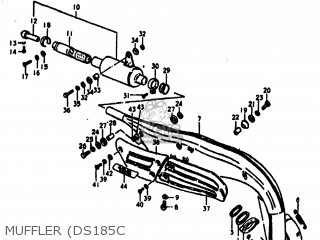 MUFFLER (DS185C - DS185 1980 (T) USA (E03)