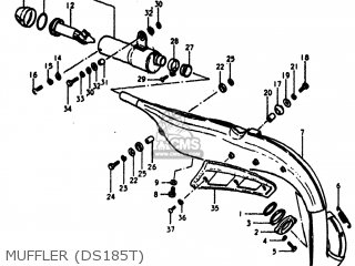 MUFFLER (DS185T) - DS185 1980 (T) USA (E03)