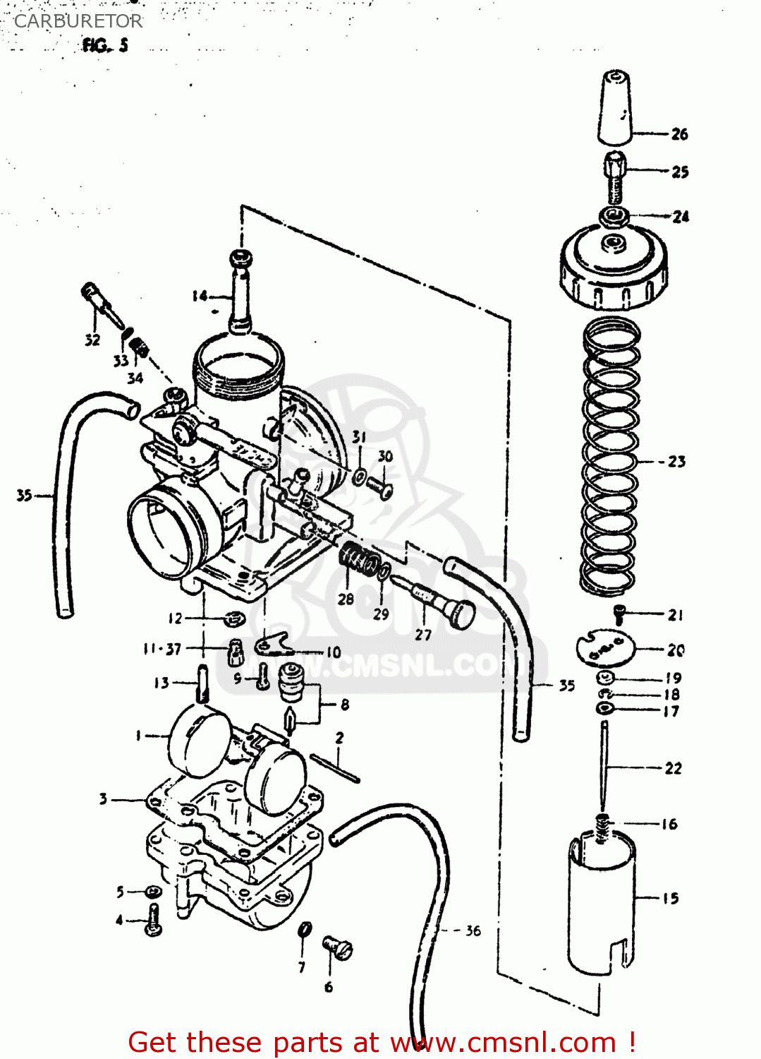 CARBURETOR DS250 1980 (T) USA (E03)