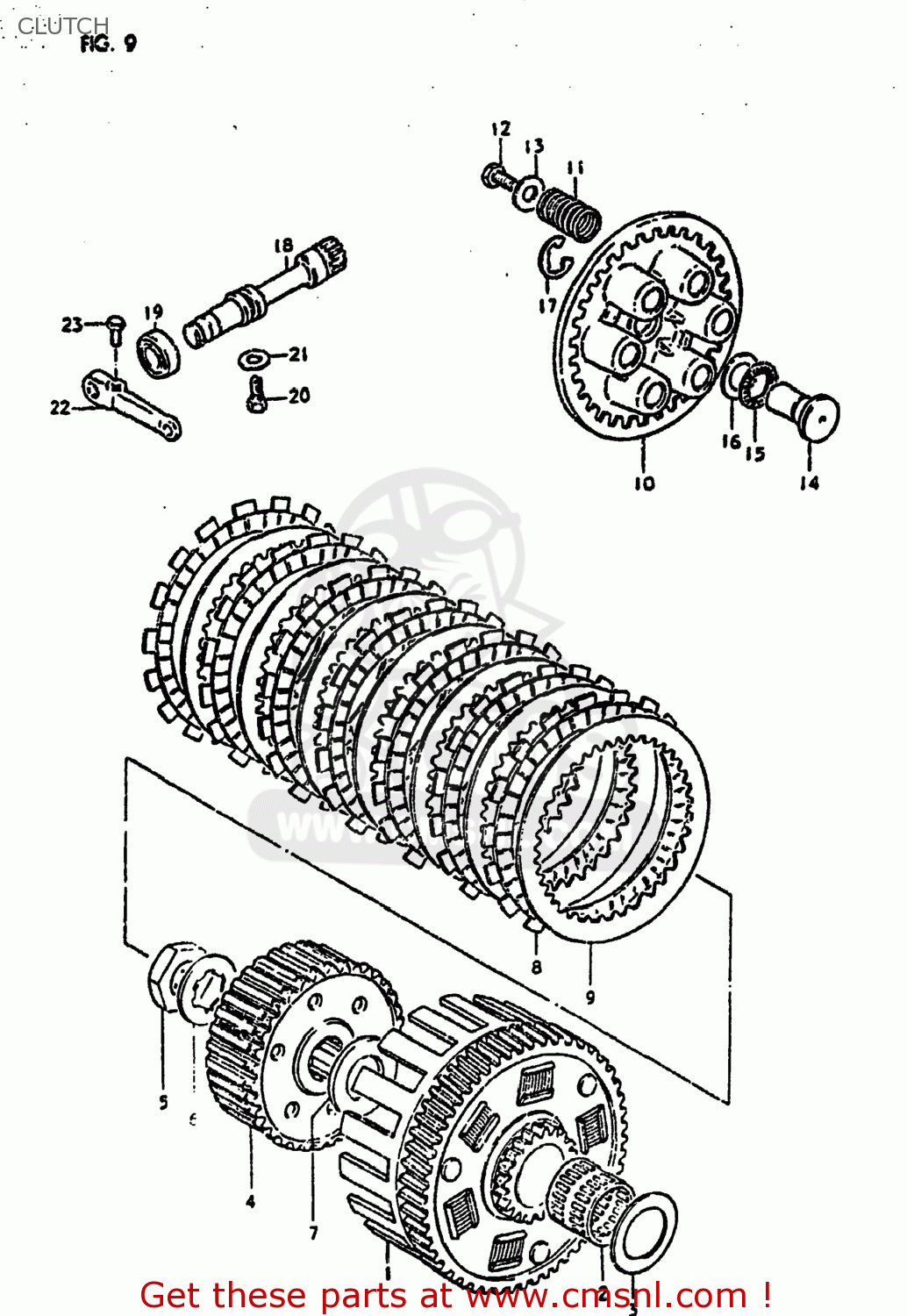 CLUTCH DS250 1980 (T) USA (E03)