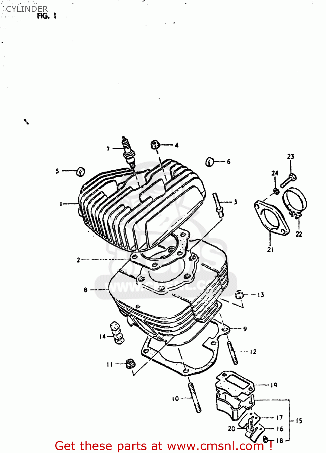 CYLINDER DS250 1980 (T) USA (E03)