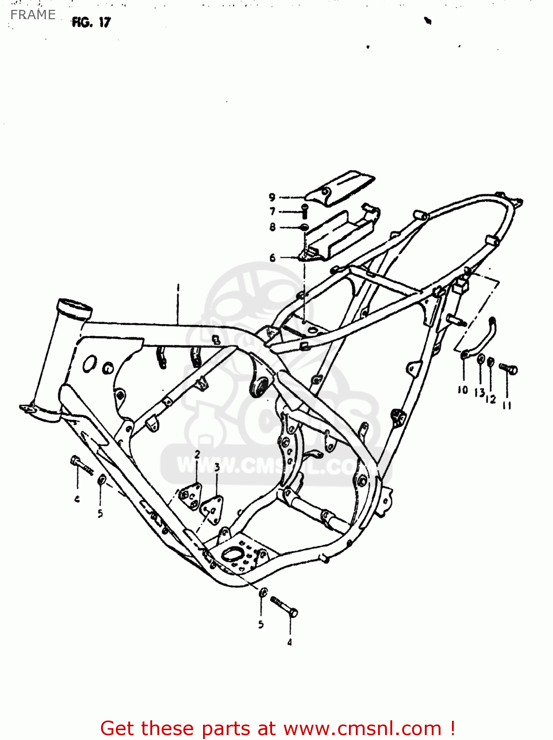 FRAME DS250 1980 (T) USA (E03)