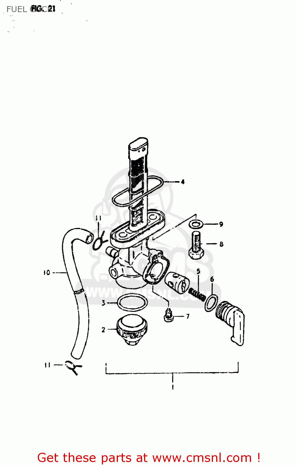 FUEL COCK DS250 1980 (T) USA (E03)