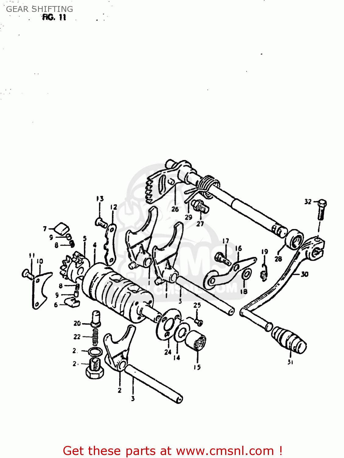 GEAR SHIFTING DS250 1980 (T) USA (E03)