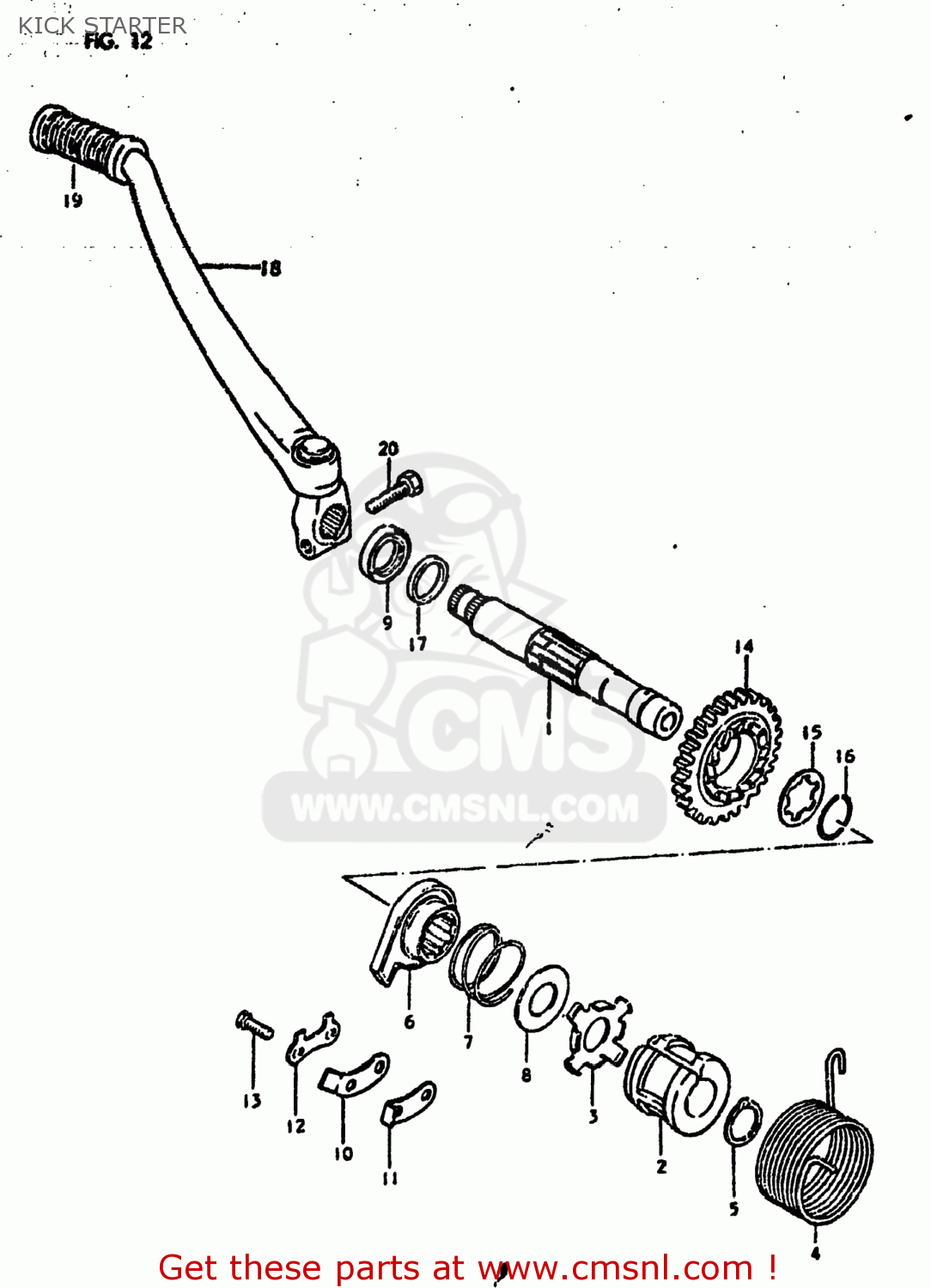 KICK STARTER DS250 1980 (T) USA (E03)