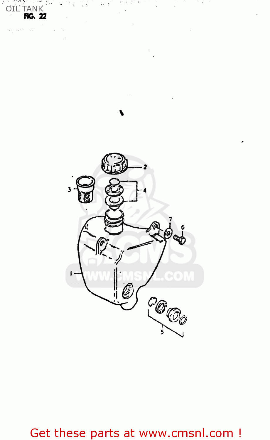 OIL TANK DS250 1980 (T) USA (E03)