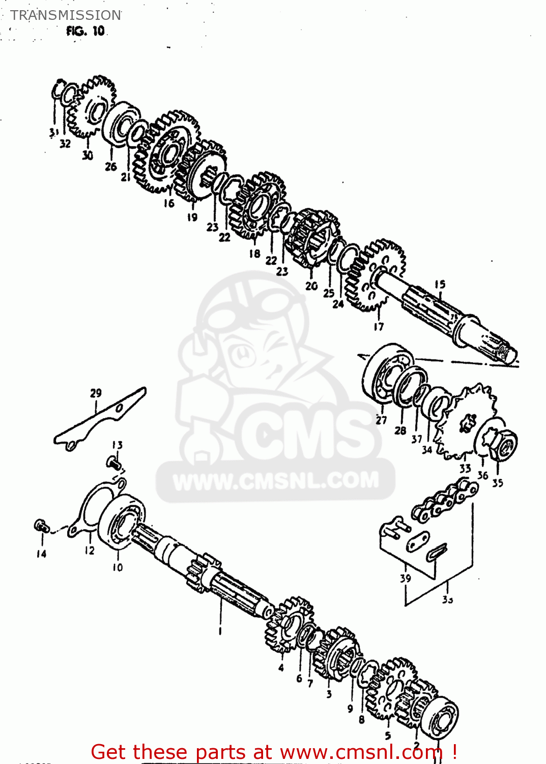 TRANSMISSION DS250 1980 (T) USA (E03)