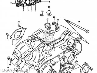 CRANKCASE - DS250 1980 (T) USA (E03)