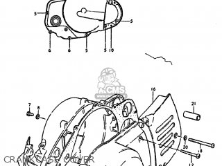 CRANKCASE COVER - DS250 1980 (T) USA (E03)