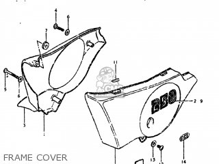 FRAME COVER - DS250 1980 (T) USA (E03)