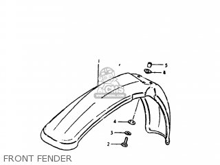 FRONT FENDER - DS250 1980 (T) USA (E03)