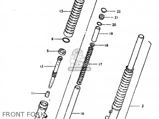 FRONT FORK - DS250 1980 (T) USA (E03)