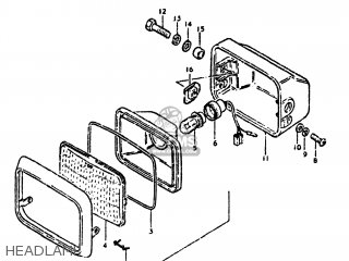 HEADLAMP - DS250 1980 (T) USA (E03)