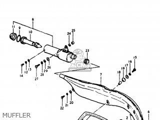 MUFFLER - DS250 1980 (T) USA (E03)
