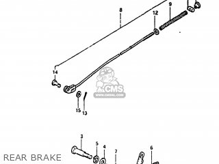REAR BRAKE - DS250 1980 (T) USA (E03)