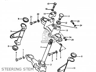 STEERING STEM - DS250 1980 (T) USA (E03)