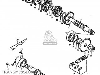 TRANSMISSION - DS250 1980 (T) USA (E03)