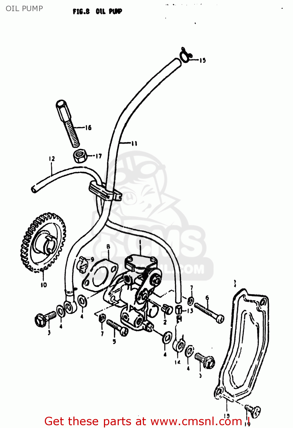 OIL PUMP DS80 1978 (C) USA (E03)