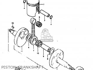 PISTON-CRANKSHAFT - DS80 1978 (C) USA (E03)