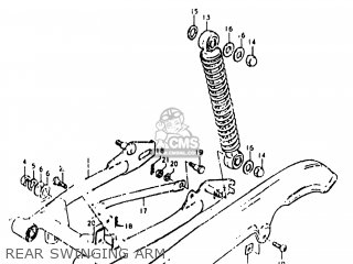 REAR SWINGING ARM - DS80 1978 (C) USA (E03)