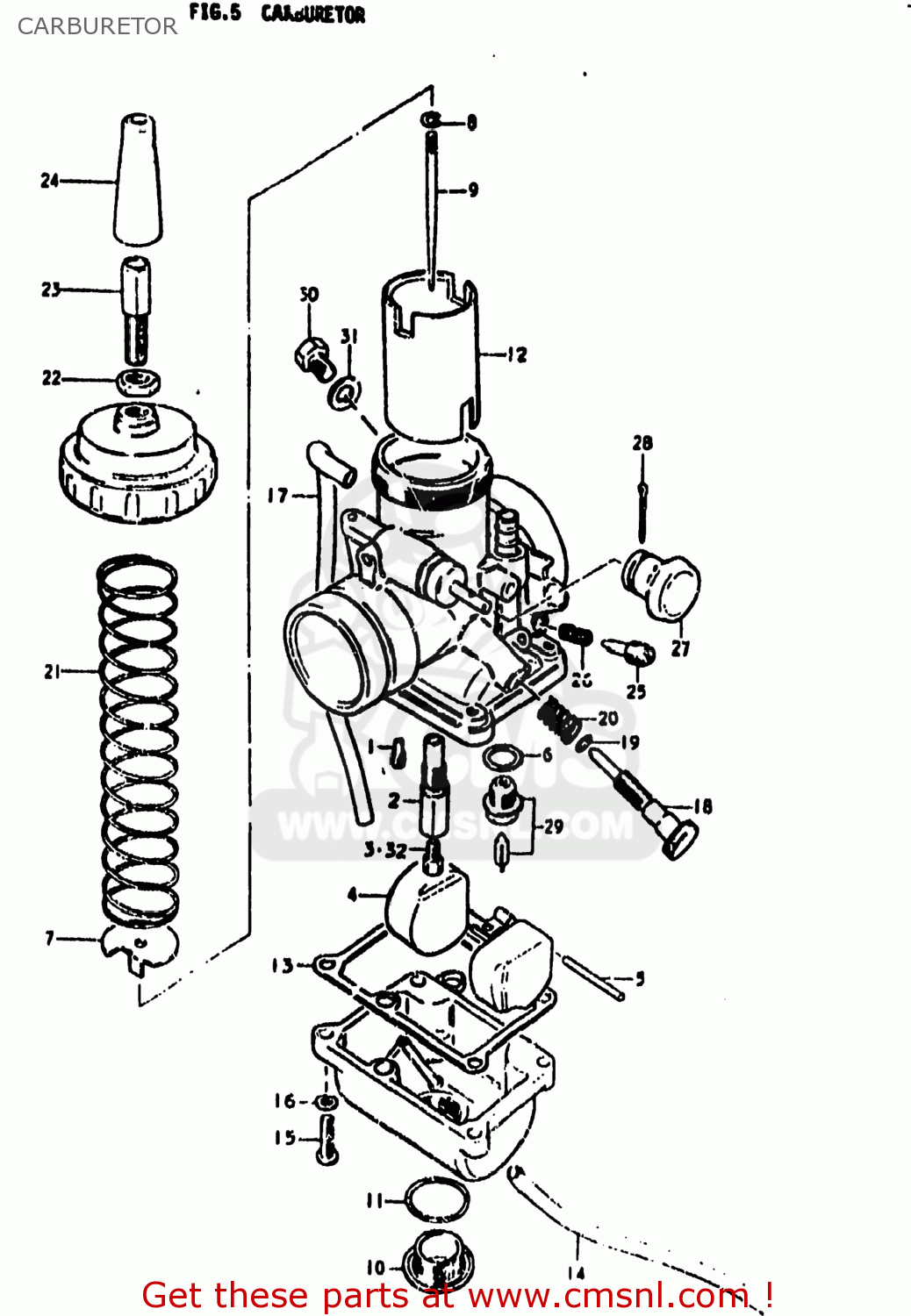 CARBURETOR DS80 1979 (N) USA (E03)