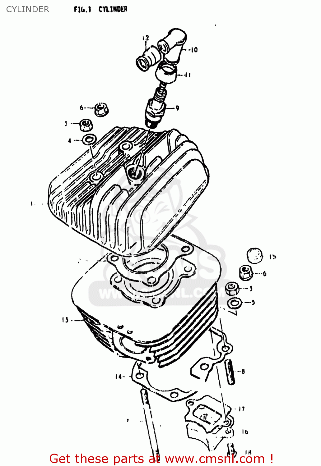 CYLINDER DS80 1979 (N) USA (E03)