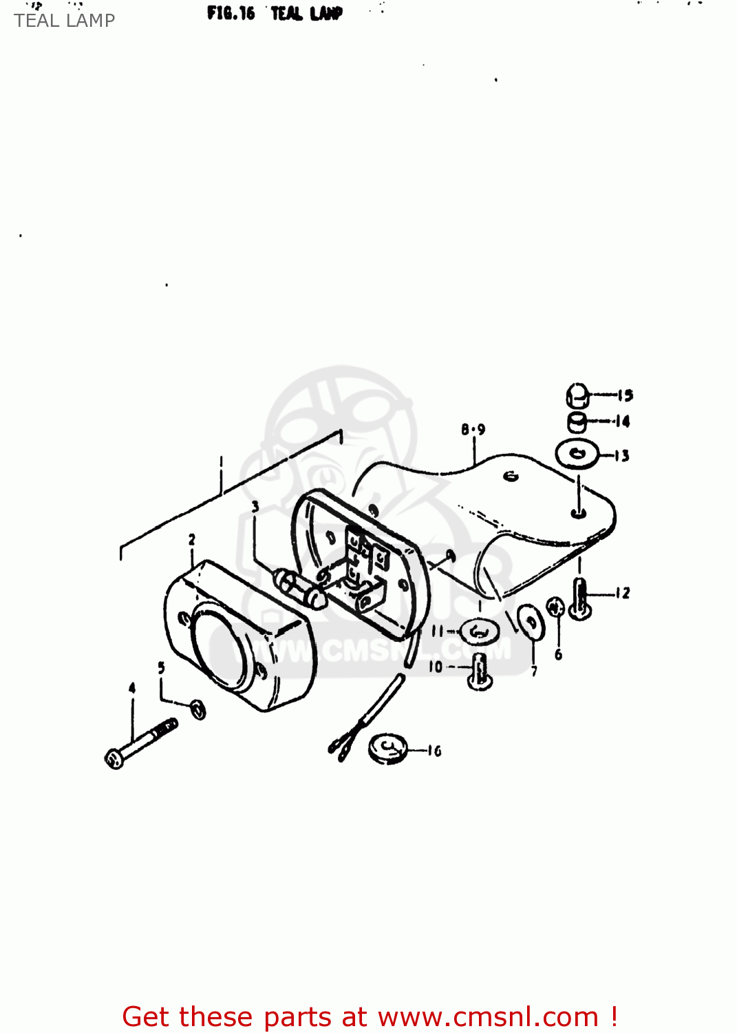 TEAL LAMP DS80 1979 (N) USA (E03)