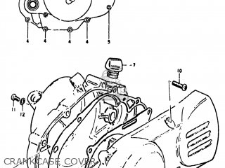 CRANKCASE COVER - DS80 1979 (N) USA (E03)