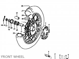 FRONT WHEEL - DS80 1979 (N) USA (E03)