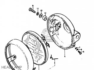 HEADLAMP - DS80 1979 (N) USA (E03)