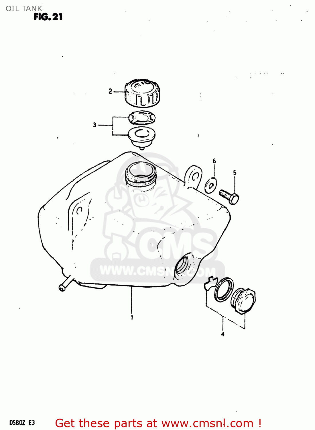 OIL TANK DS80 1980 (T) USA (E03)