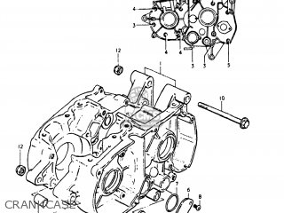 CRANKCASE - DS80 1980 (T) USA (E03)