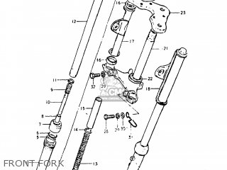 FRONT FORK - DS80 1980 (T) USA (E03)