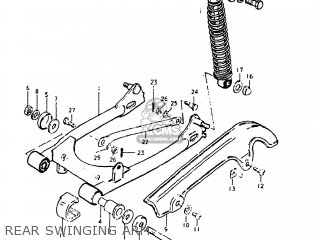 REAR SWINGING ARM - DS80 1980 (T) USA (E03)