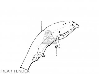 REAR FENDER - DS80 1981 (X) USA (E03)