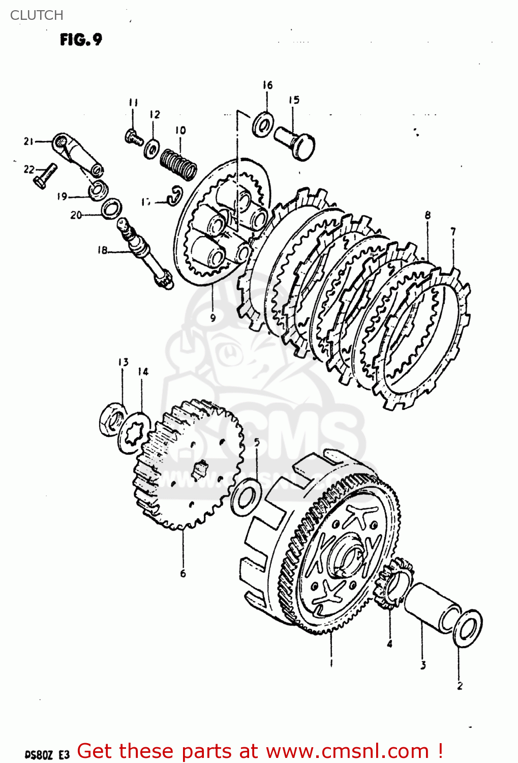 CLUTCH DS80 1982 (Z) USA (E03)
