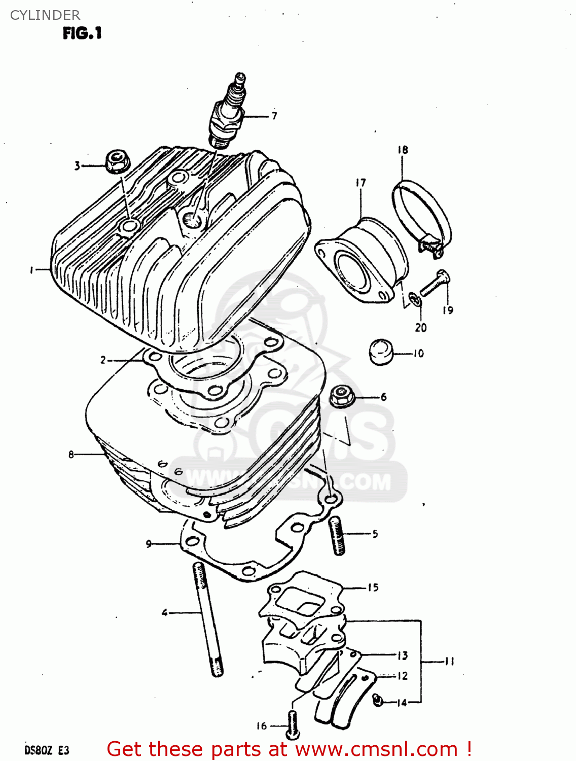 CYLINDER DS80 1982 (Z) USA (E03)